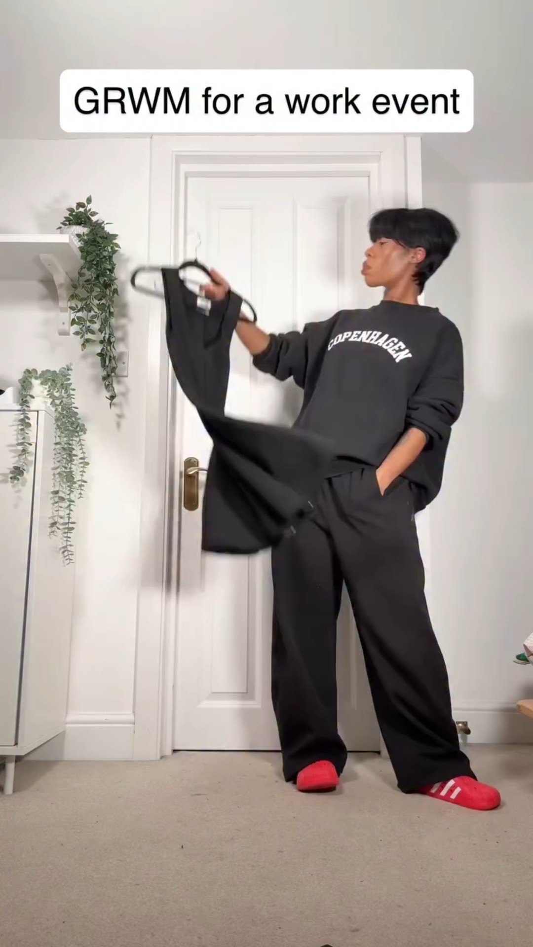 GRWM to go to a work event tonight! Sometimes we think up an outfit and it doesn’t all work. The boots did not give me the vibe I was looking for. Do you think I made the right decision by switching them out?? Love a shirt and dress combo. The shirt is old @karen_millen and the dress is from @asos Shoes were @riverisland #ootd #blackgirlfashion #eventoutfit #styleover30 #fashioninspo