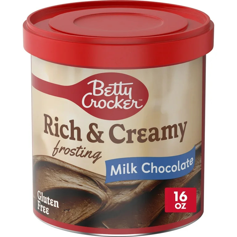Betty Crocker Rich & Creamy Milk Chocolate Frosting, Gluten Free Frosting, 16 oz | Walmart (US)