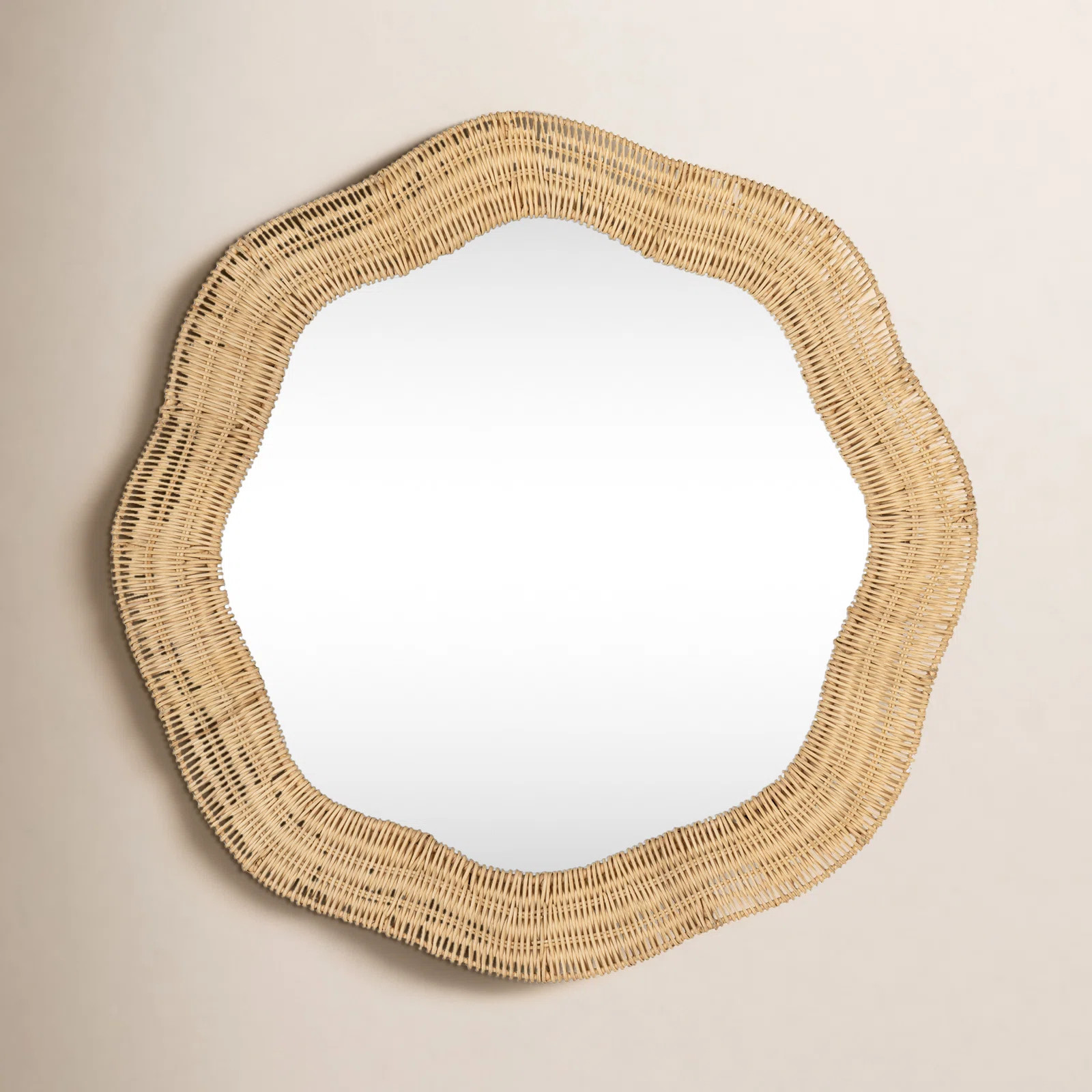 Erin Gates Scalloped Linden Round Wall Mirror | Joss & Main