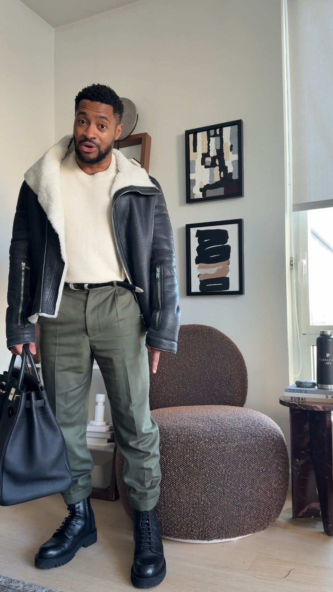 Easy Fall/Winter Men’s Look
Rick Owen’s Shearling Jacket
Our Legacy Belt
Officine Generale Belt
Valentino Boots
Hermes HAC Birkin Bag

#LTKMens #LTKStyleTip #LTKWatchNow