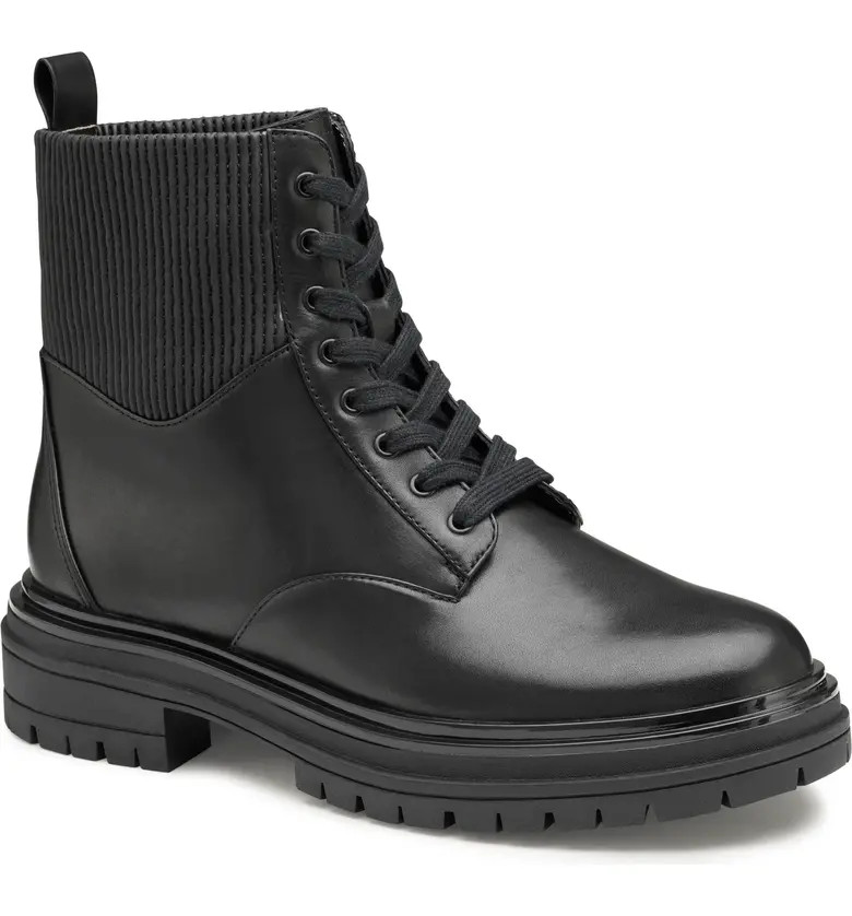 Johnston & Murphy Gianna Water Resistant Combat Bootie | Nordstrom | Nordstrom