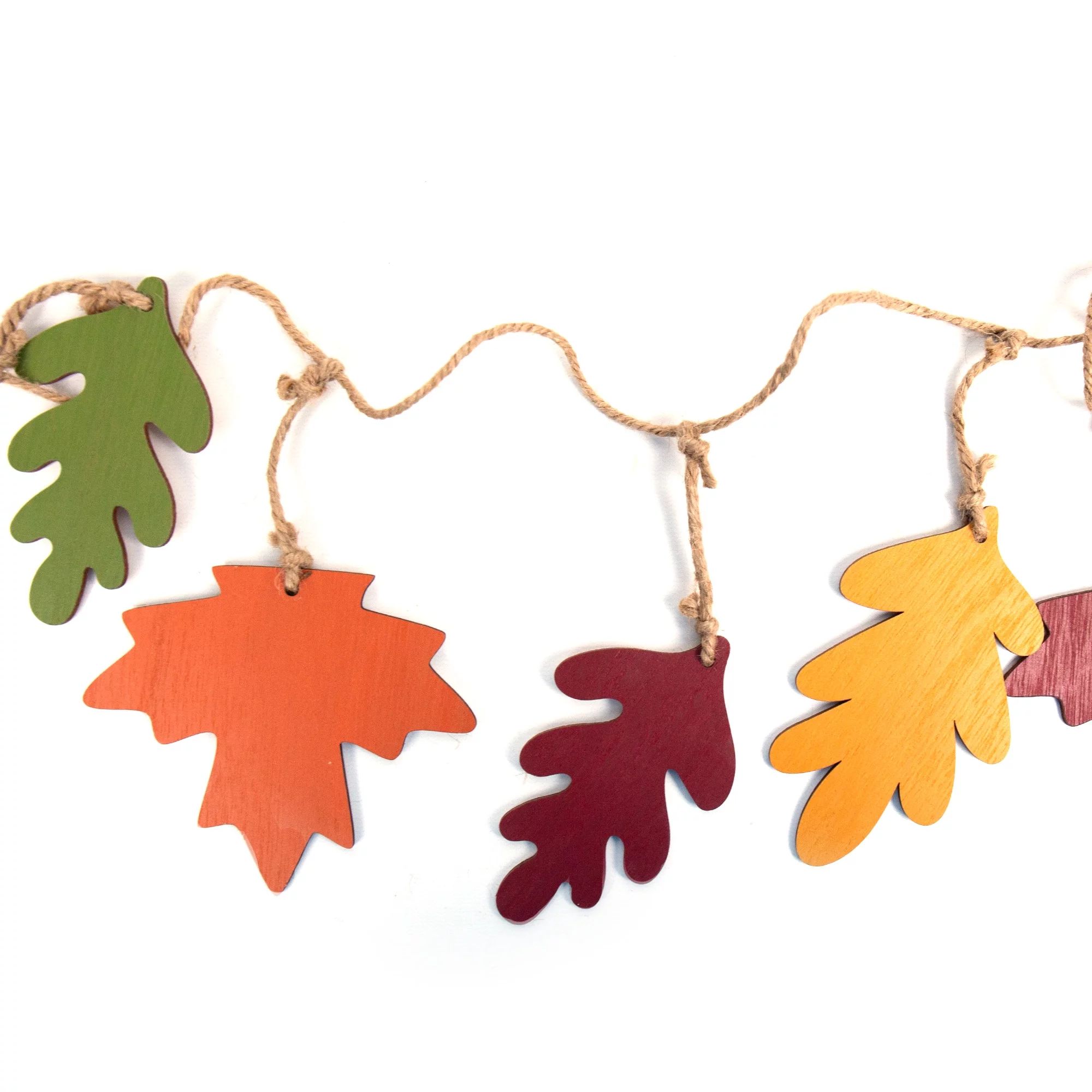 Fall, Harvest Fall Multicolor Wood Leaf Banner, 6', by Way To Celebrate | Walmart (US)