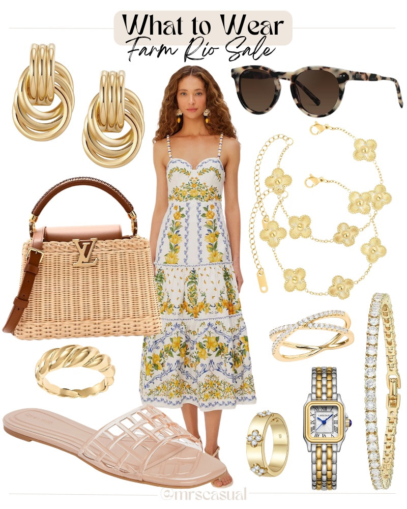 Love the Farm Rio look but love a sale even more. 😍 This dress is such a gorgeous summer find! Links below.

#LTKSaleAlert #LTKOver40 #LTKSeasonal