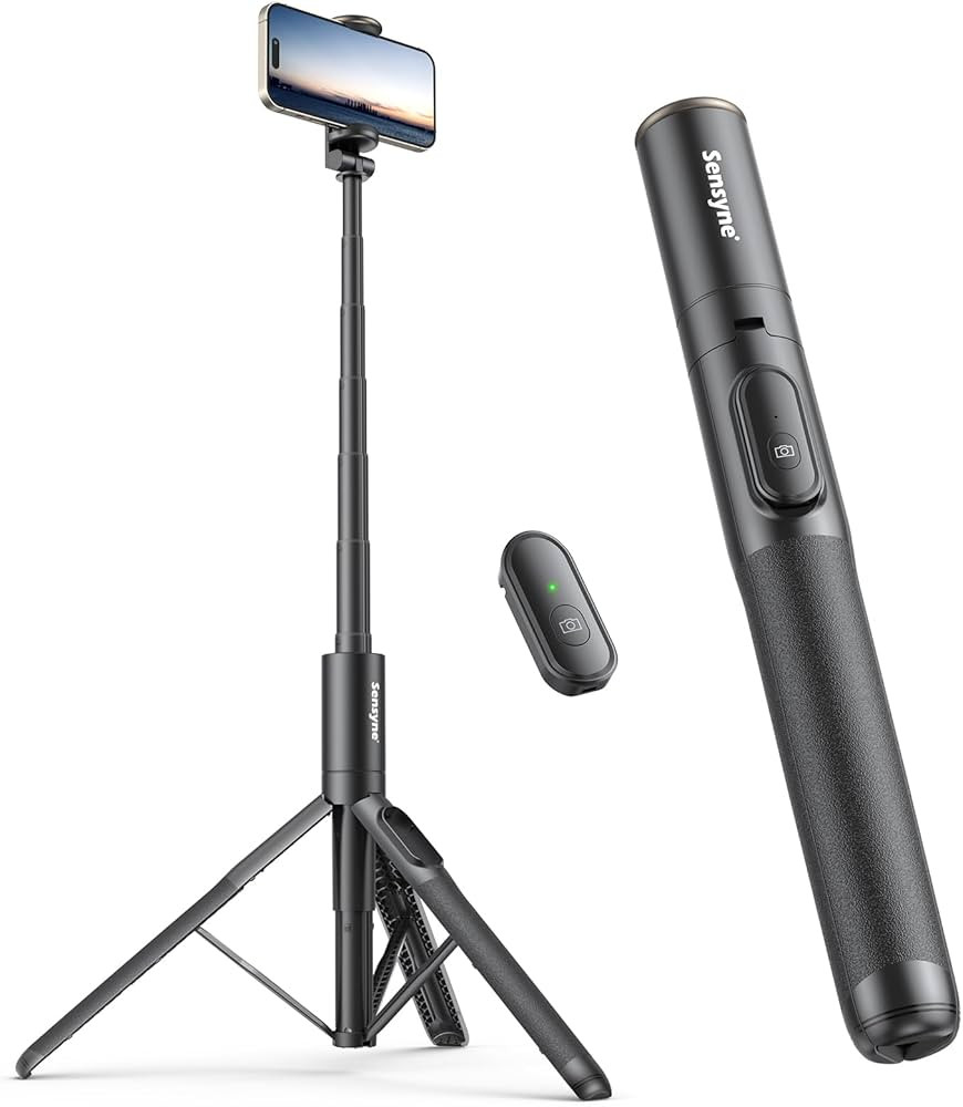 Sensyne 60" Phone Tripod & Selfie Stick, Lightweight All in One Phone Tripod Integrated with Wire... | Amazon (US)