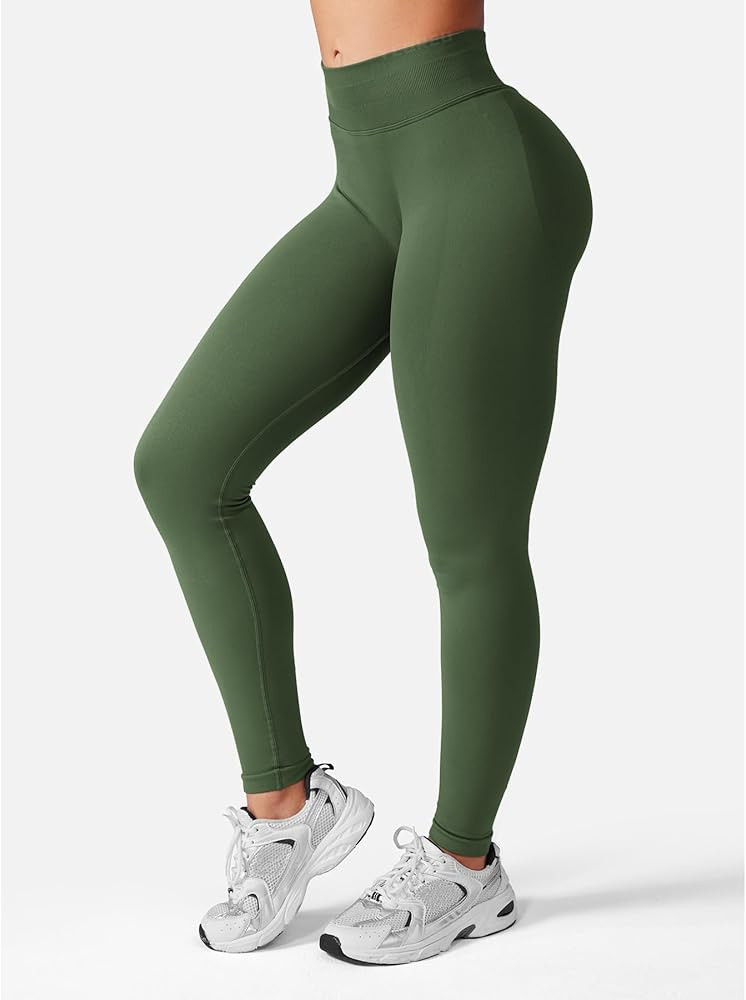 YEOREO SoftHue Hidden Scrunch Workout Leggings for Women Lifting Seamless Mid Low Waist 25" Gym F... | Amazon (CA)