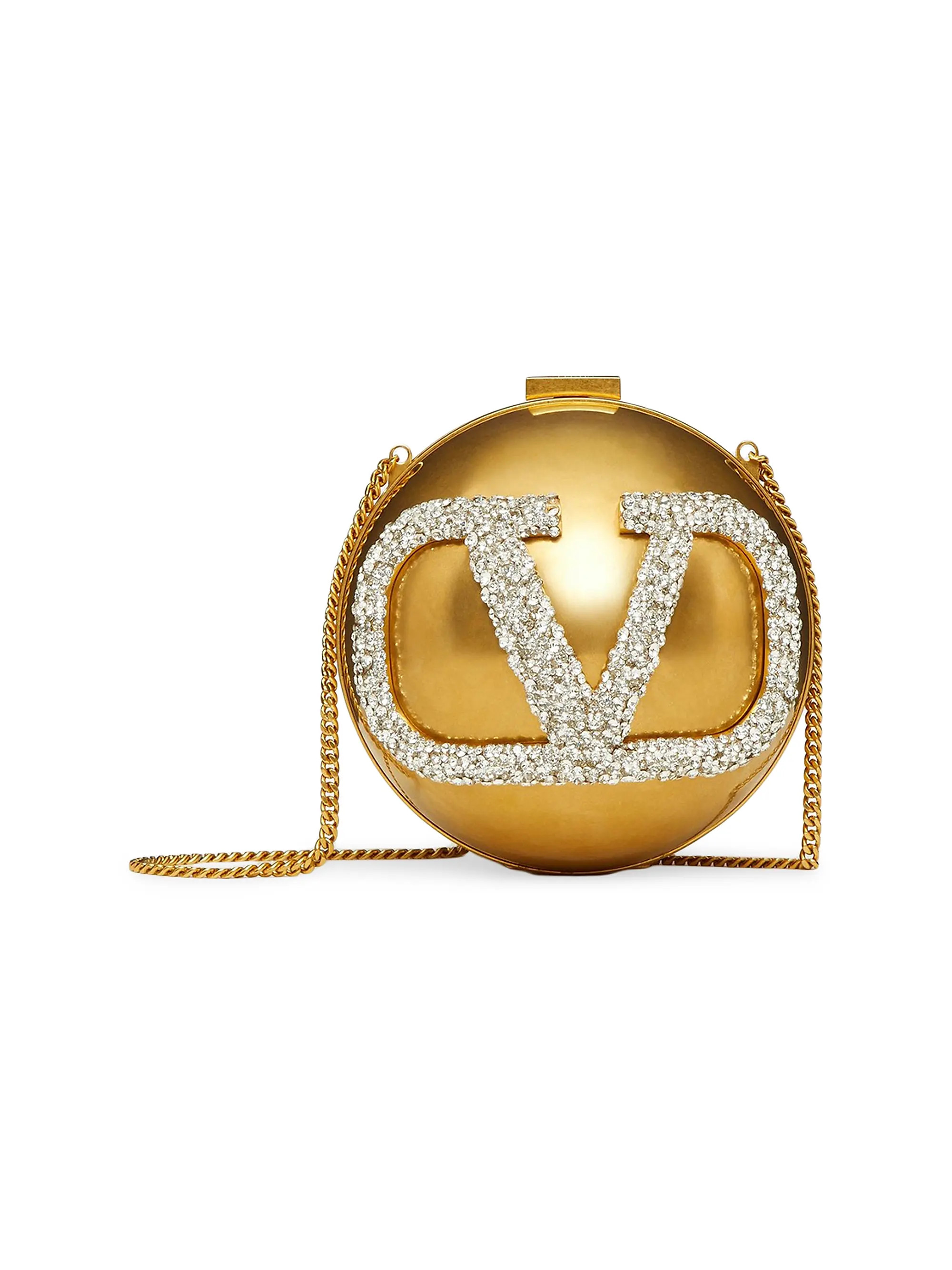 Vlogo Signature Minaudière In Metal And Swarovski® Crystals | Saks Fifth Avenue