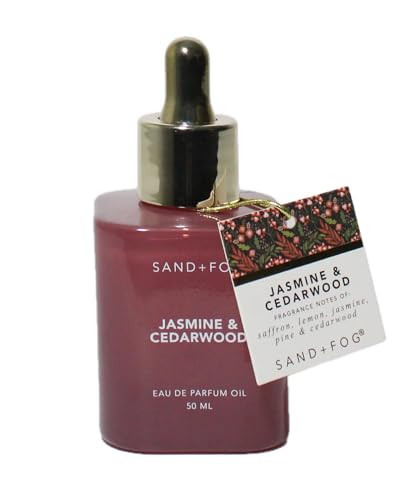 Sand + Fog Jasmine & Cedarwood Eau de Parfum Oil, 1.7oz, Dropper Bottle | Amazon (US)