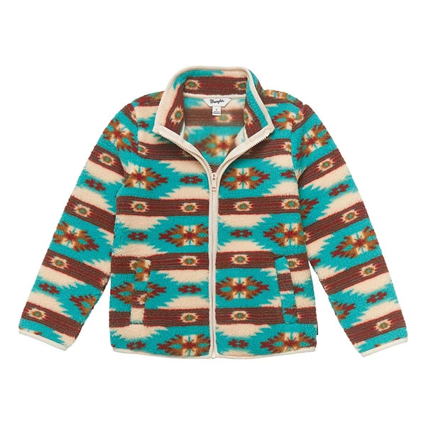 Girls' Wrangler Aztec Printed Sherpa Jacket | Scheels