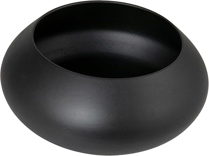 Bloomingville Minimalist Round Mango Wood Bowl, Black | Amazon (US)