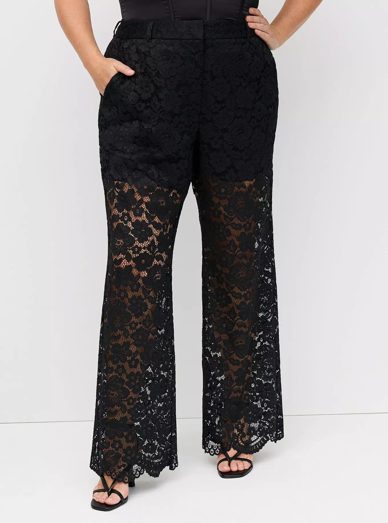 Studio Lace Straight Leg Pant | Torrid (US & Canada)