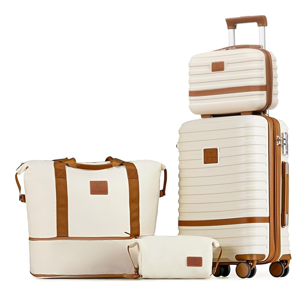 Joyway Carry On Luggage 20 Inch Expandable Suitcase with Spinner Wheel, 4 Piece Hard Shell Luggag... | Amazon (US)