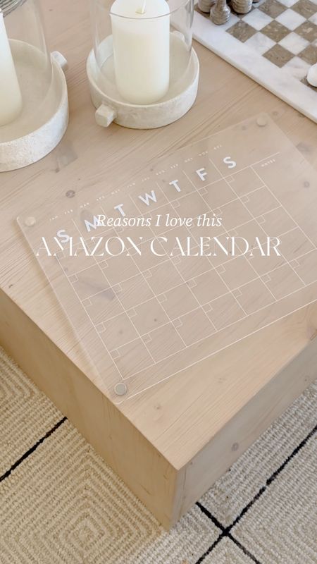 This acrylic calendar fits any home aesthetic and is easy to mount with magnets or adhesives. It comes with markers. Great price and so functional! 

#LTKSaleAlert #LTKHome