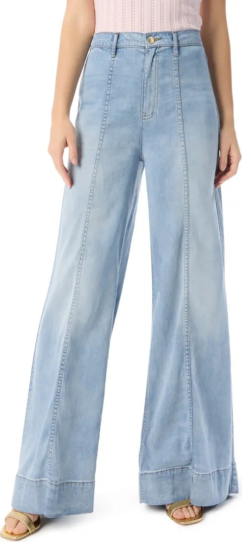 Tabitha Seamed Wide Leg Jeans | Nordstrom