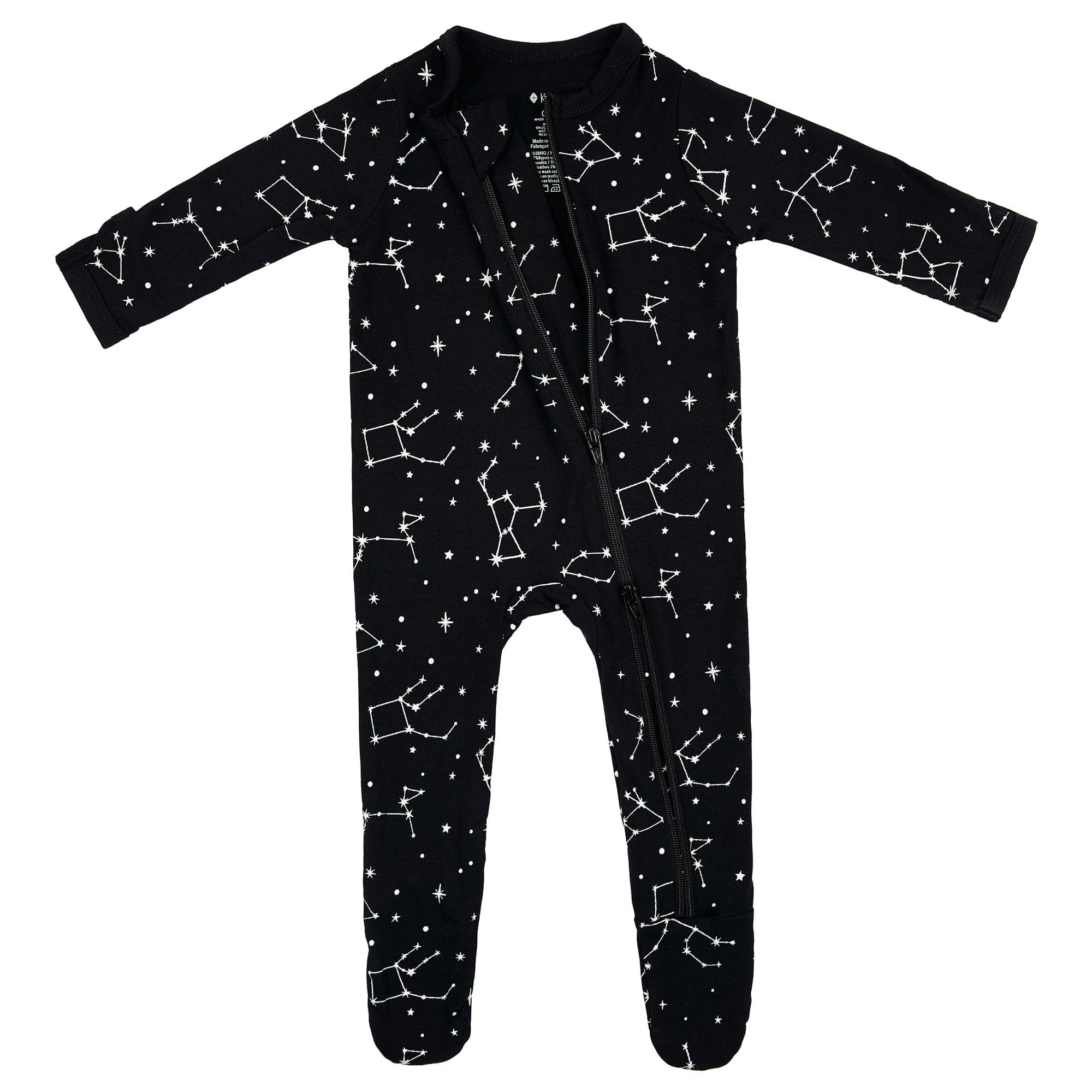Zippered Footie in Midnight Constellation | Kyte BABY