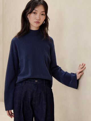 Cashmere Bell-Sleeve Sweater | Banana Republic Factory