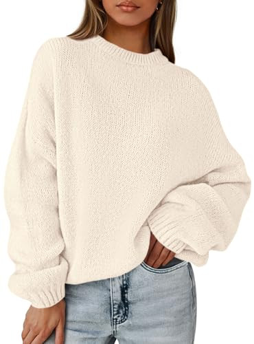 PRETTYGARDEN Women's Fall Oversized Sweaters Dressy Casual Long Sleeve Chunky Knit Winter Pullove... | Amazon (US)