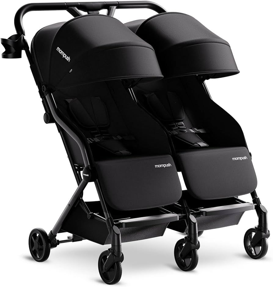 Mompush Lithe Double Ultralight Stroller, Lightweight Side by Side Stroller, Two Large Seats with... | Amazon (US)