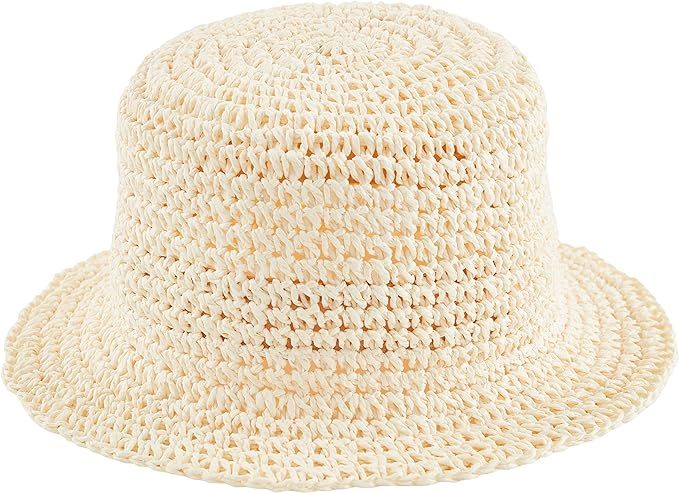 Mud Pie Women Woven Bucket Hat | Amazon (US)