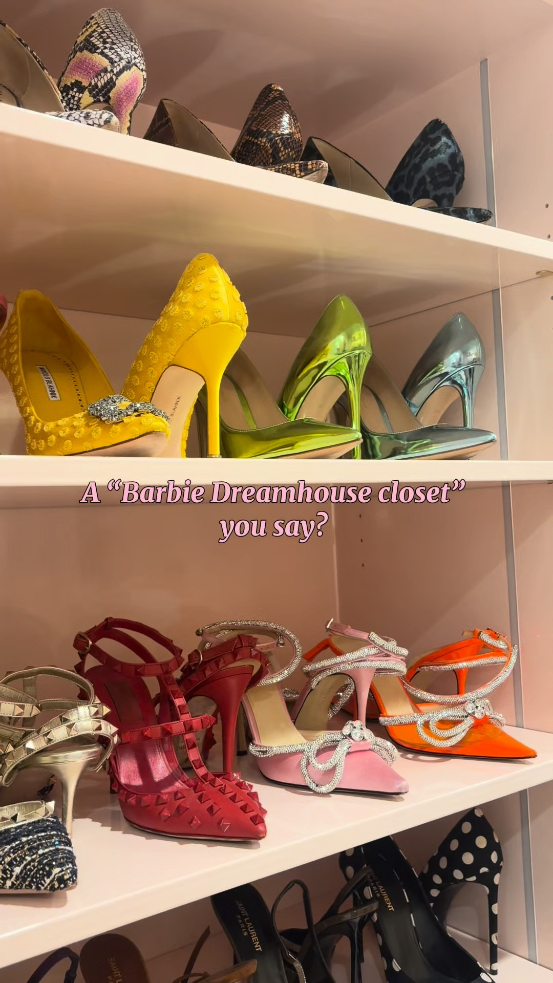 A "Barbie Dreamhouse closet" you say? 

 