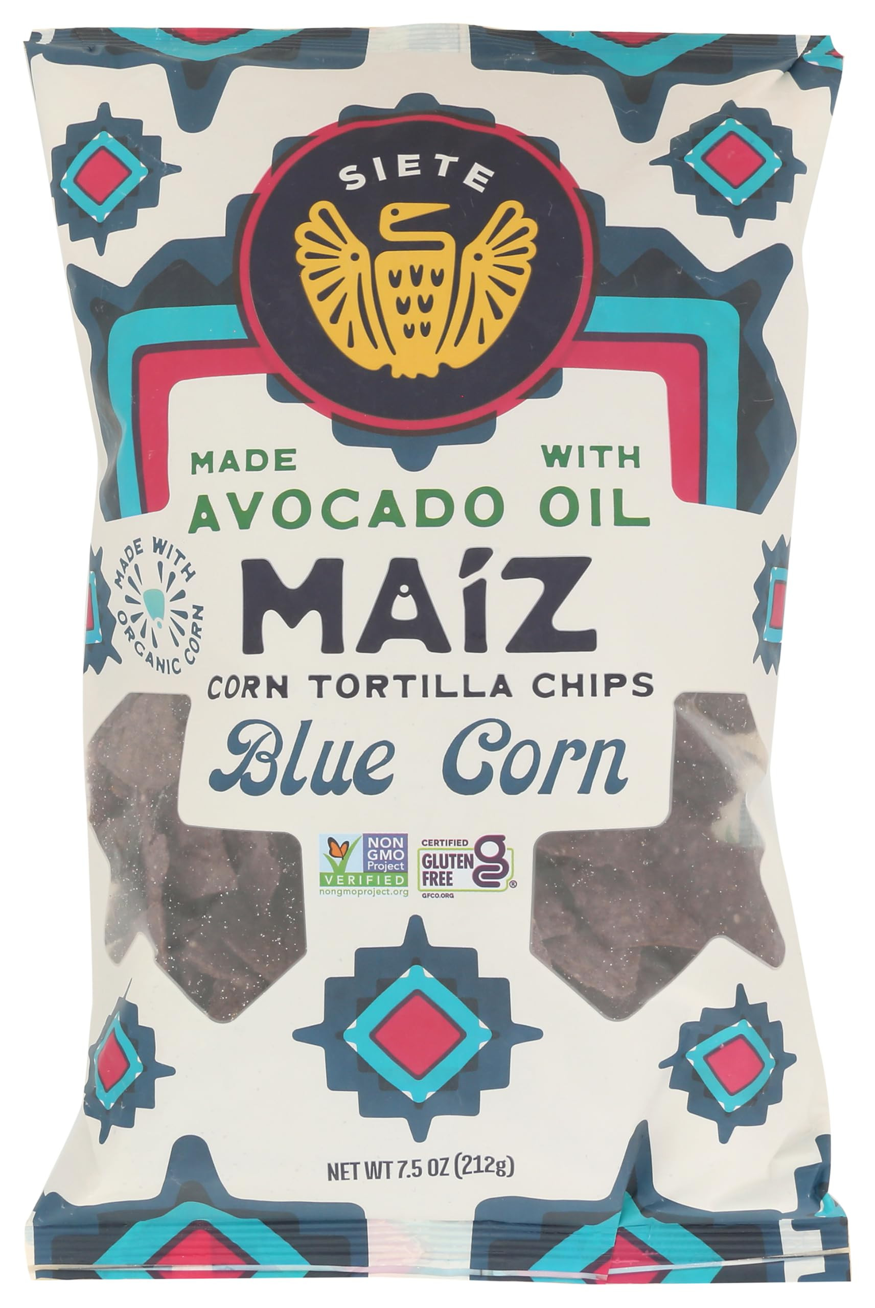 Siete Maiz Blue Corn Tortilla Chips 7.5 OZ | Amazon (US)