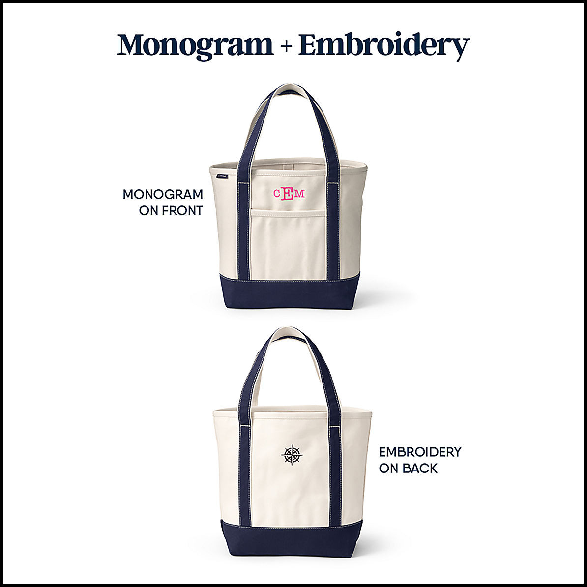 Medium Natural 5 Pocket Open Top Canvas Tote Bag | Lands' End (US)