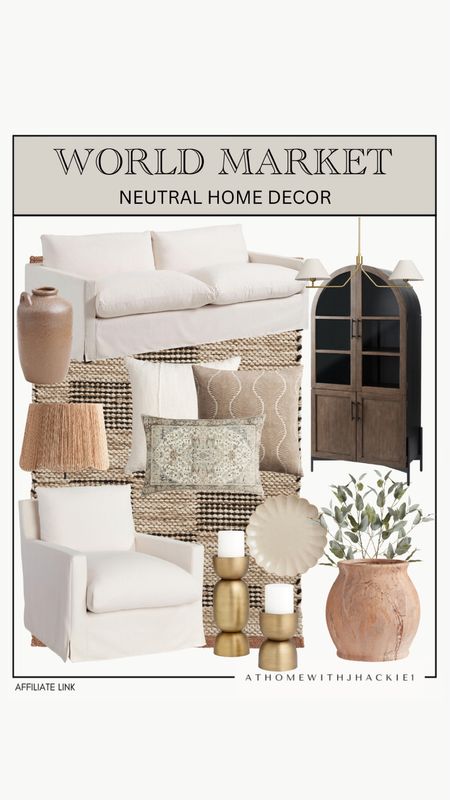 World market neutral home decor, neutral home decor, world market finds, cabinet, entryway furniture, living room furniture, couch, sofa, accent chair, linen pillows, throw pillows, styling elements. 

#LTKHome #LTKStyleTip #LTKFindsUnder100