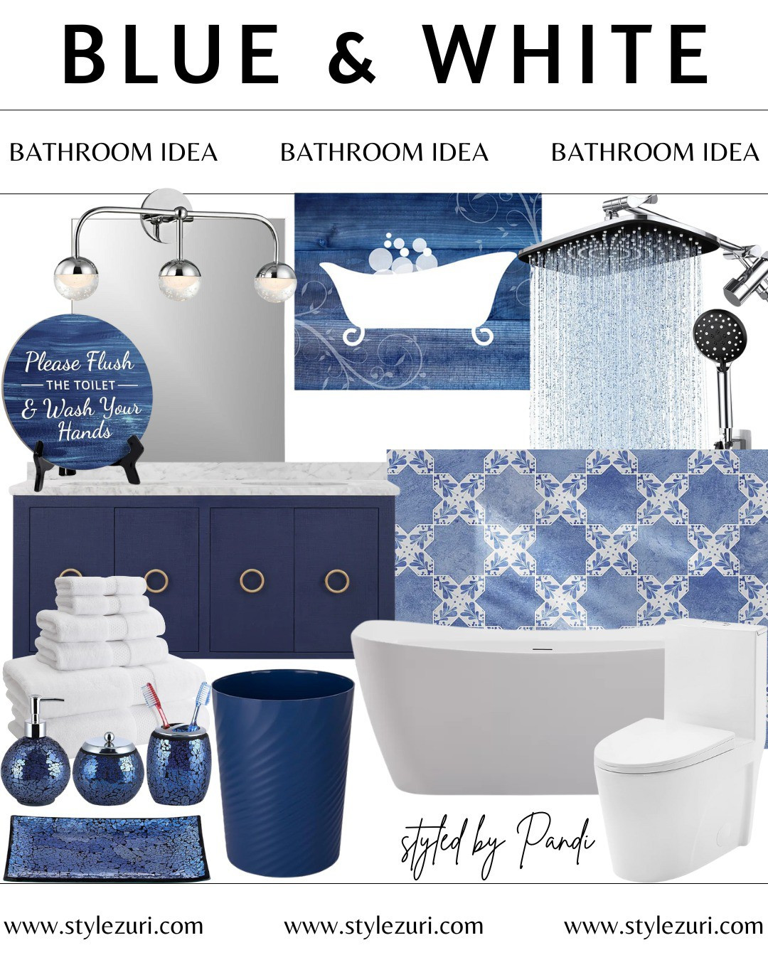 Blue and white bathroom idea

#LTKHome #LTKSaleAlert #LTKStyleTip