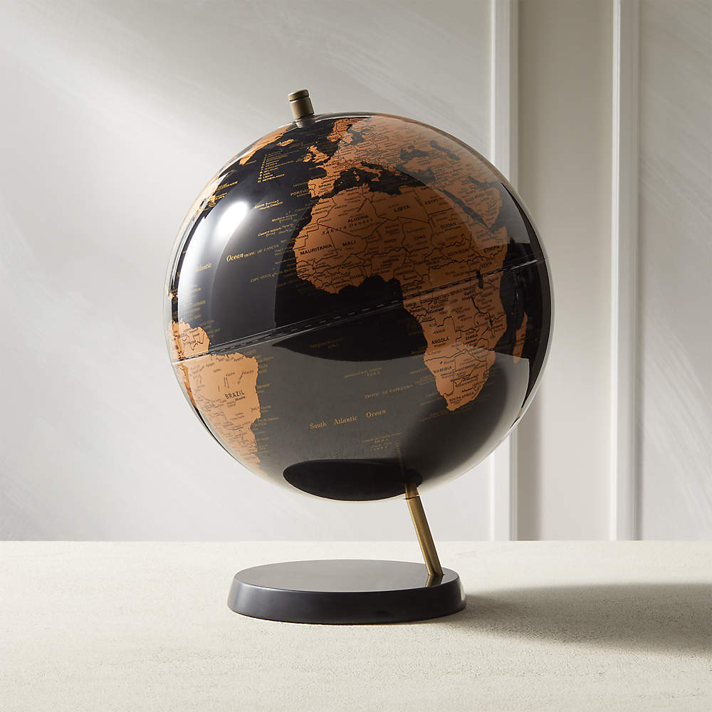 Black Marble Globe + Reviews | CB2 | CB2