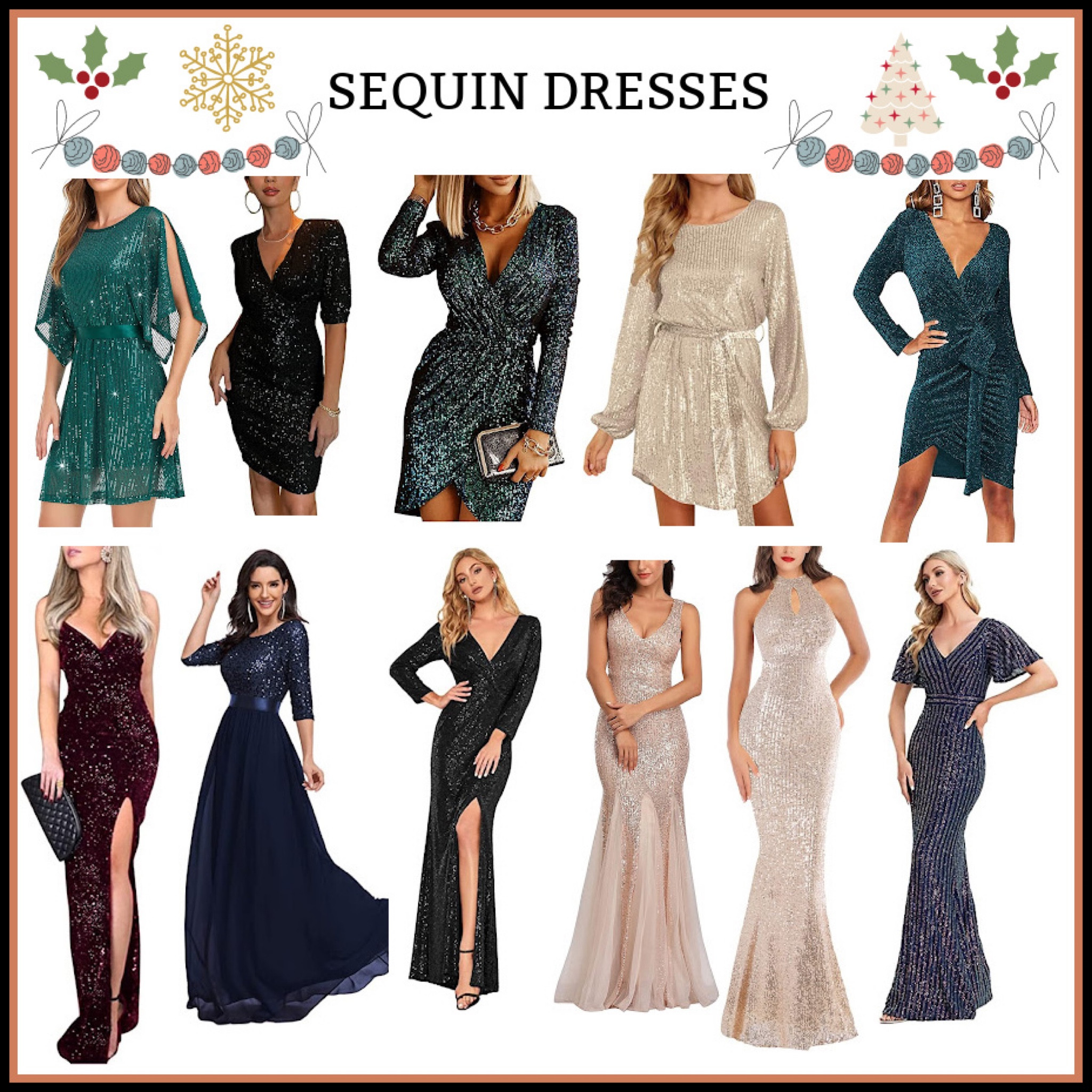 Holiday outfit. Sequin dress 

#LTKHoliday #LTKSeasonal #LTKunder50