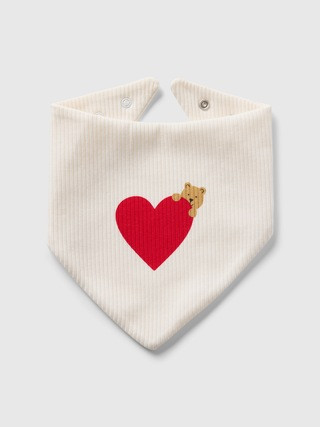 Baby TinyRib Bear Heart Bib | Gap (US)