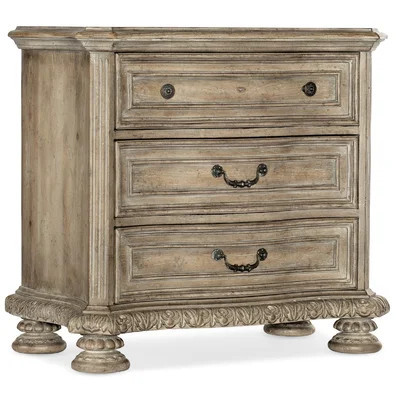 Castella Three Drawer Nightstand | Wayfair North America