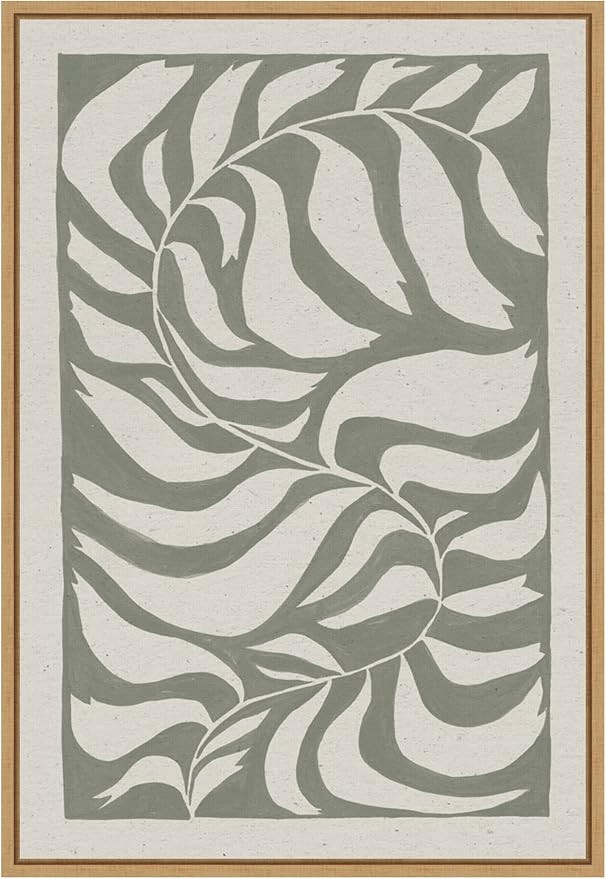 Amanti Art Framed Canvas Wall Art 23x16 Winding Vine by Moira Hershey, Framed Wall Art Canvas, Ab... | Amazon (US)