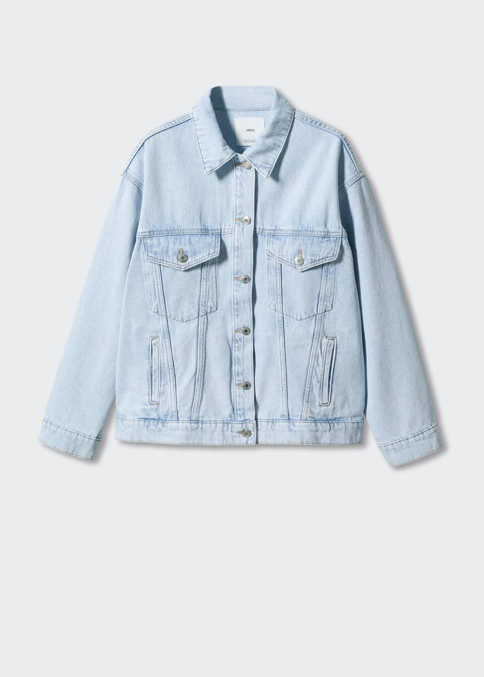 Oversize denim jacket -  Women | Mango USA | MANGO (US)