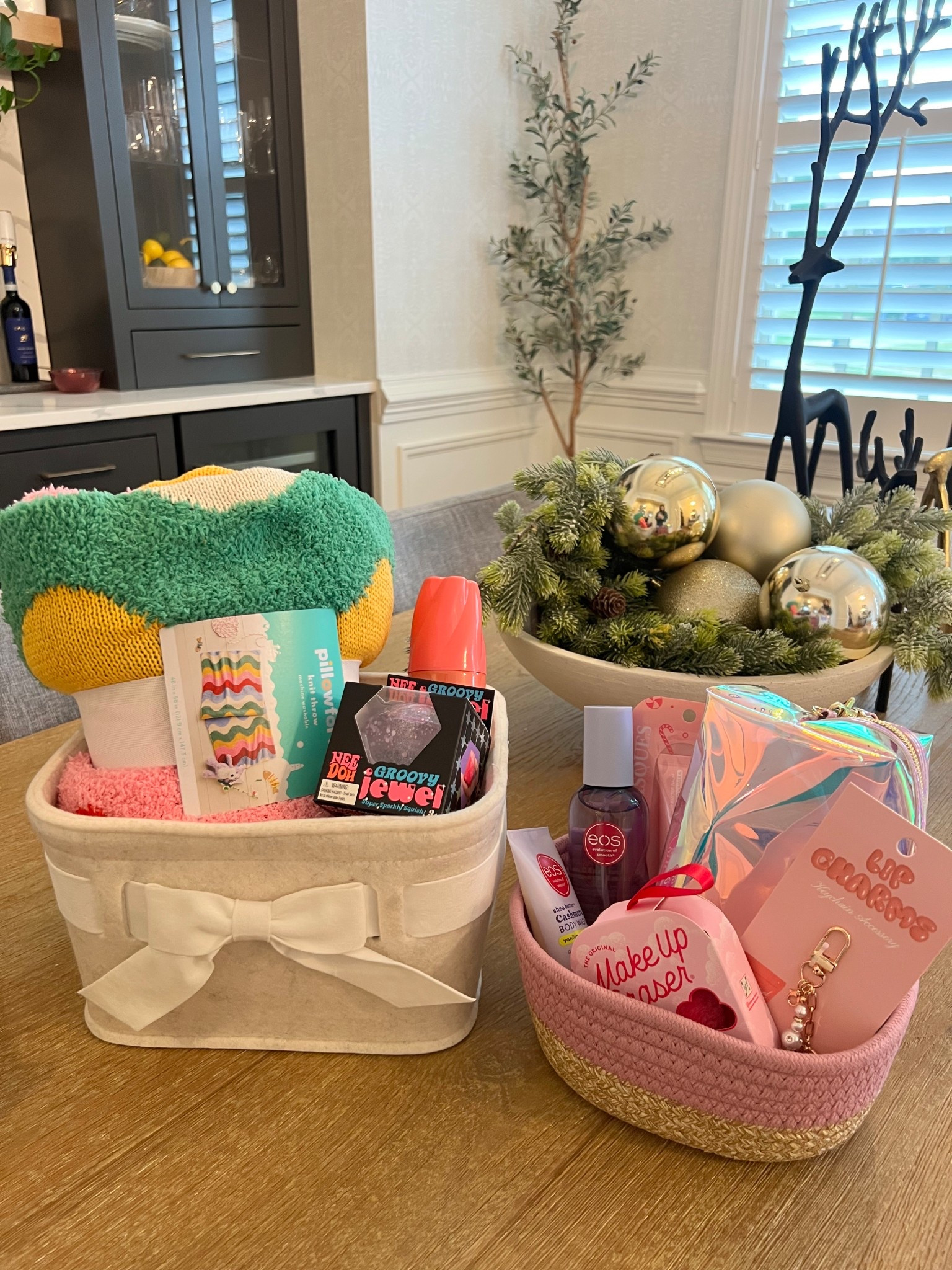 I LOVE putting together gift baskets (they can use again) Everything is from Target and all exact products are linked below!!! Left is for a 9 yr old and right basket is for a teen! #giftsforher #giftsforteens #giftsfortweens 

#LTKGiftGuide #LTKHoliday #LTKKids