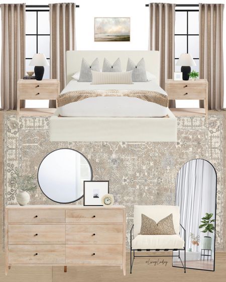 Bedroom Design, bedroom rug, upholstered bed, dresser, nightstand, master bedroom, primary bedroom 

#LTKfamily #LTKFind #LTKhome