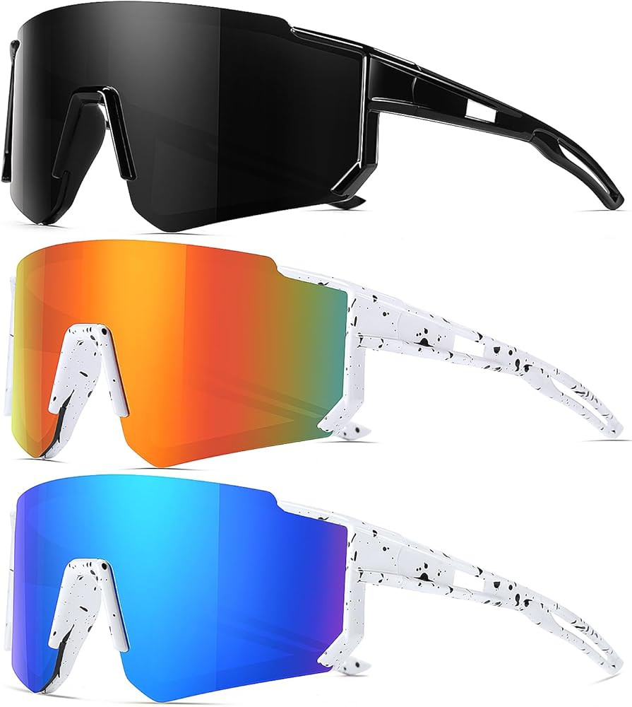 Youth Baseball Sunglasses for Boys Girls Age 6-12 Softball Cycling Sports Sunglasses for Kids Lig... | Amazon (US)