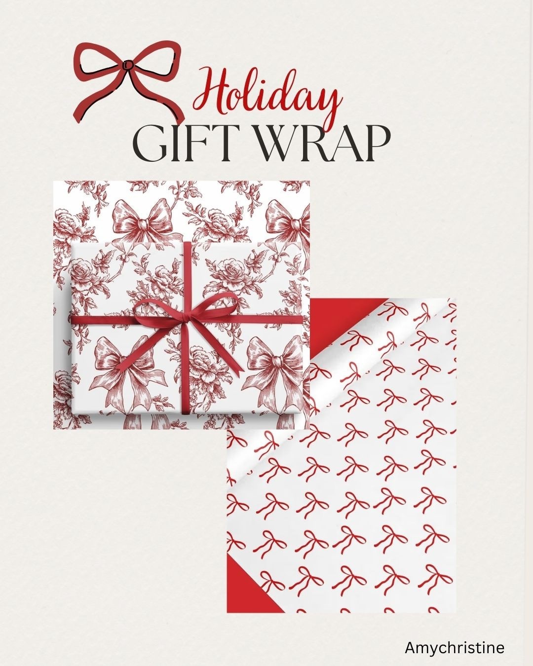 The cutest bow gift wrap 

#LTKHoliday #LTKGiftGuide