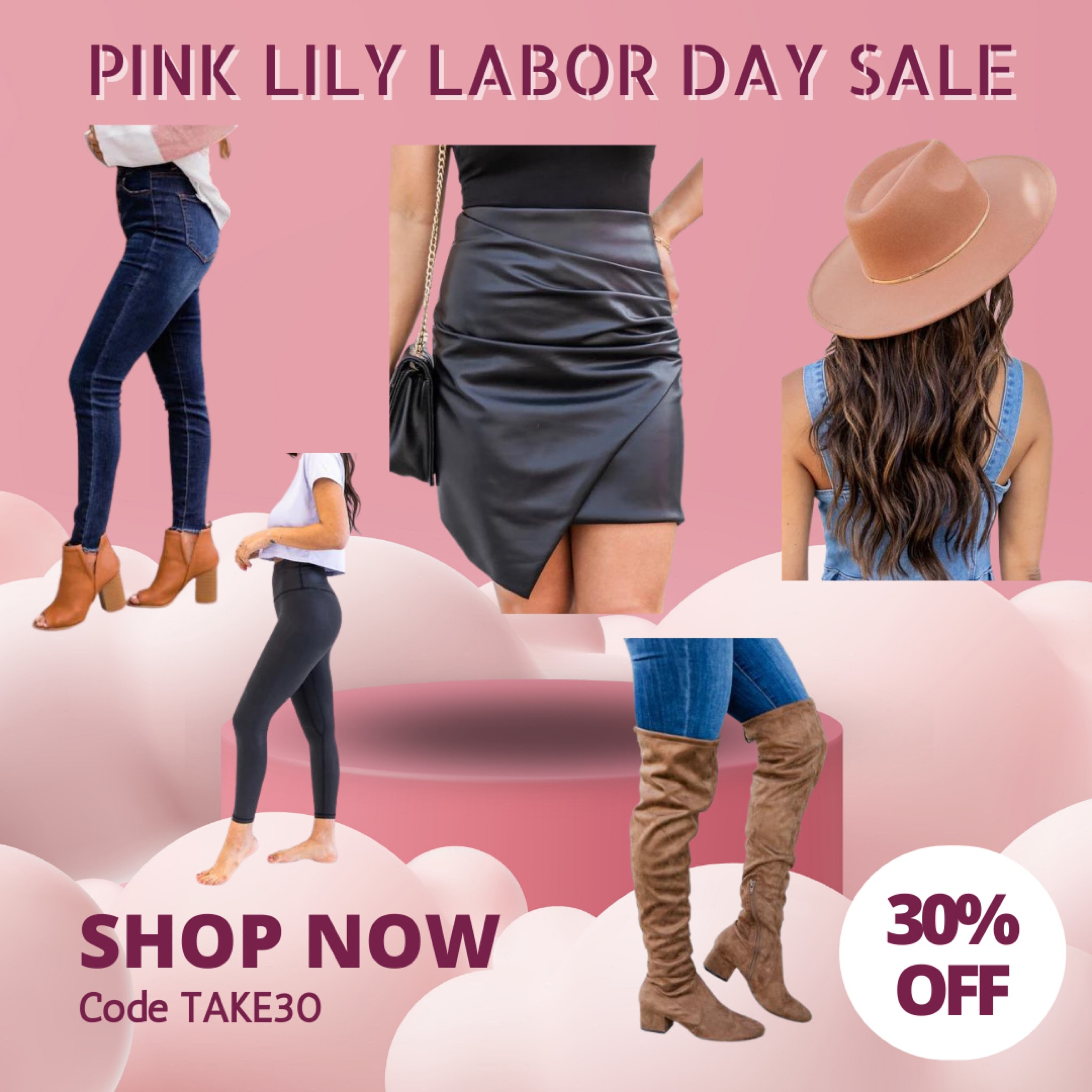 Pink Lily Labor Day sale!! 30% off whole site!! Skirts, boots, booties, jeans, fall, flannels, September, jackets, Shackets, wide brim hats, leggings, t shirts

#LTKstyletip #LTKSeasonal #LTKSale