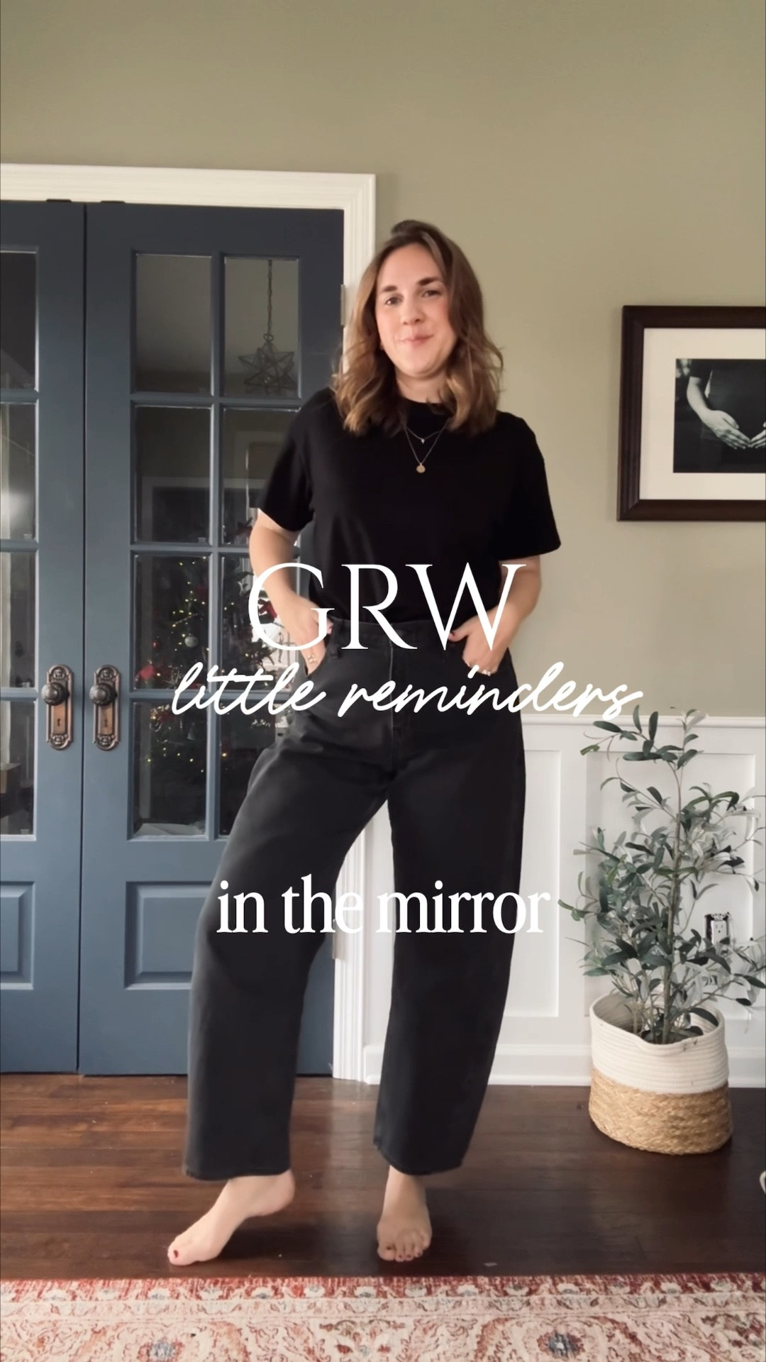 GRW- little reminders 

Tee- old navy - 100% cotton - tts 
Sweater- Quince - up a size 
Jeans- Gap- tts
Shoes- Freda Salvador - sizes 8 and up go up half a size - code: jena10 

#LTKgrwm #LTKstorytime #LTKselfcare