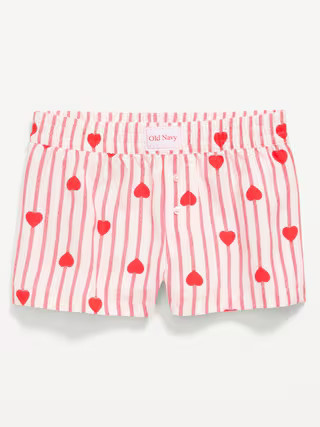Flannel Plaid Boxer Pajama Shorts for Girls | Old Navy (US)