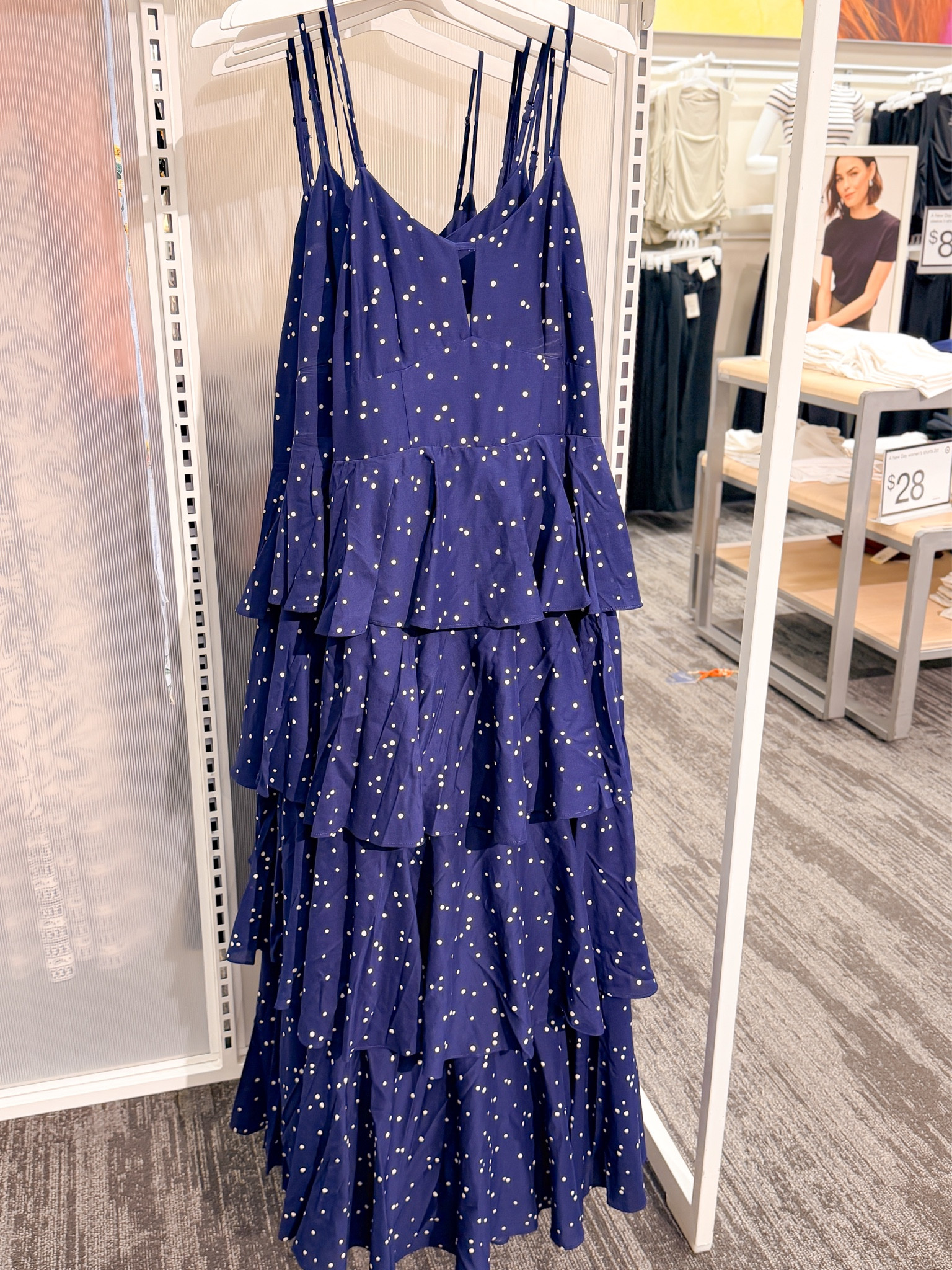 Tiered ruffle maxi dress