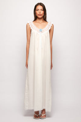 Lace Trim Dayjama Maxi | S/W/F Boutique (US)