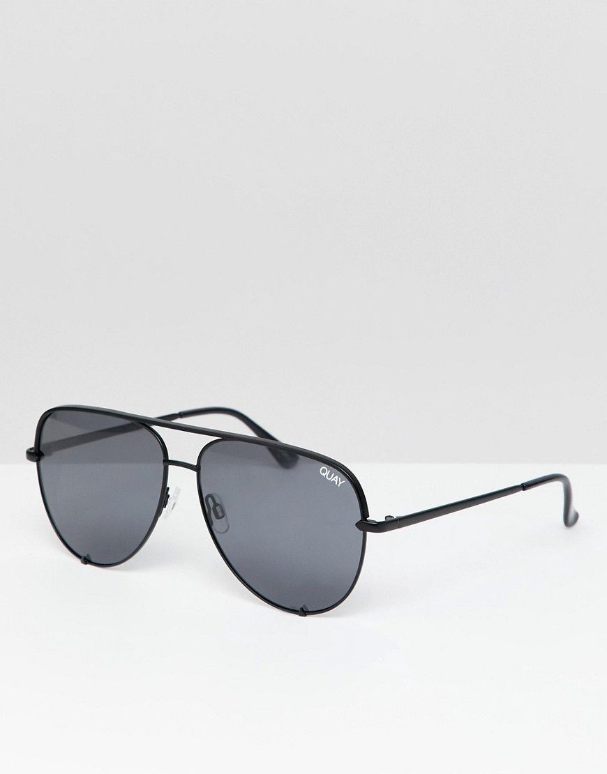 Quay Australia High Key aviator sunglasses-Black | ASOS (Global)