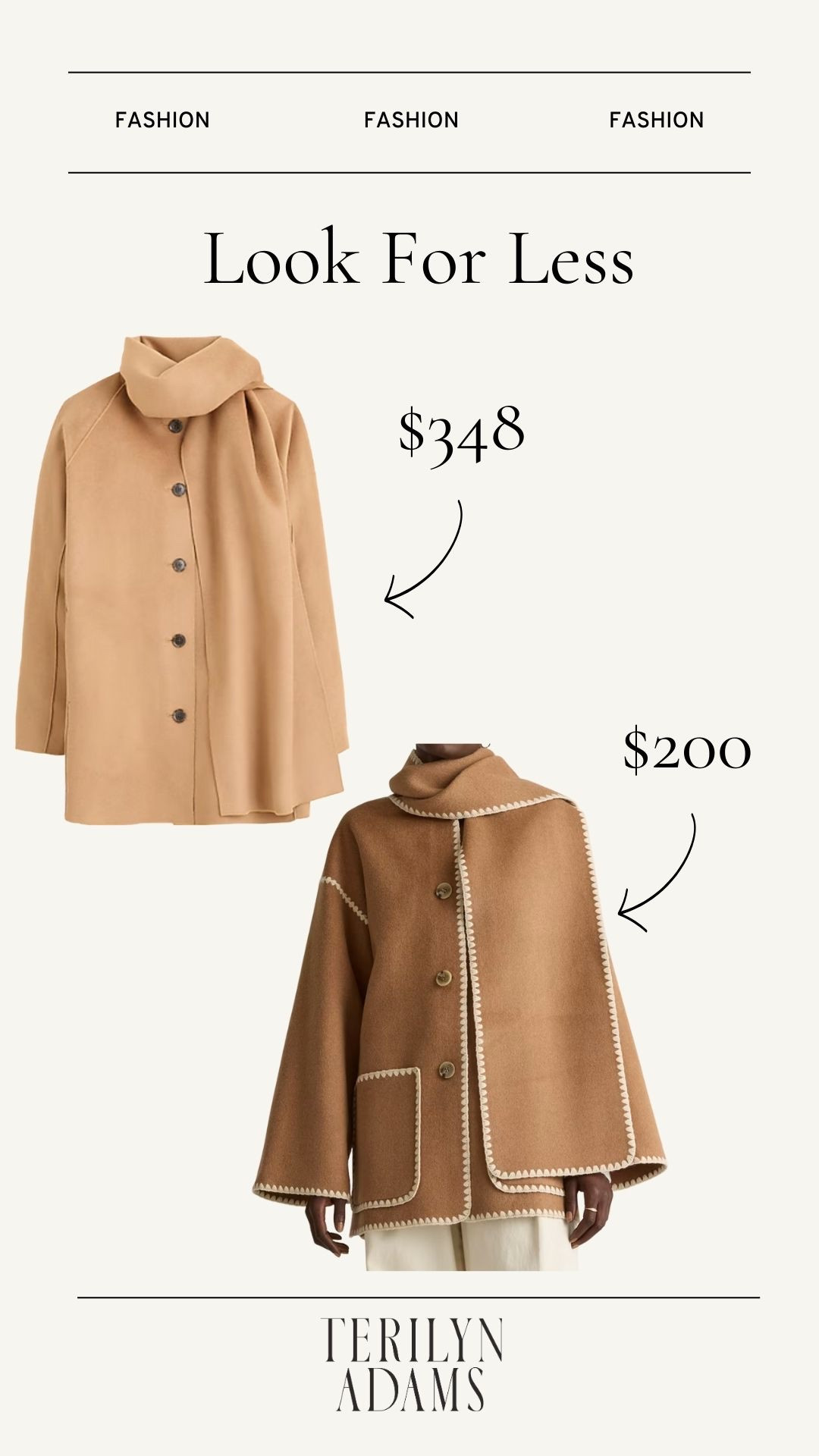 Look for less J.Crew Scarf Coat from Quince