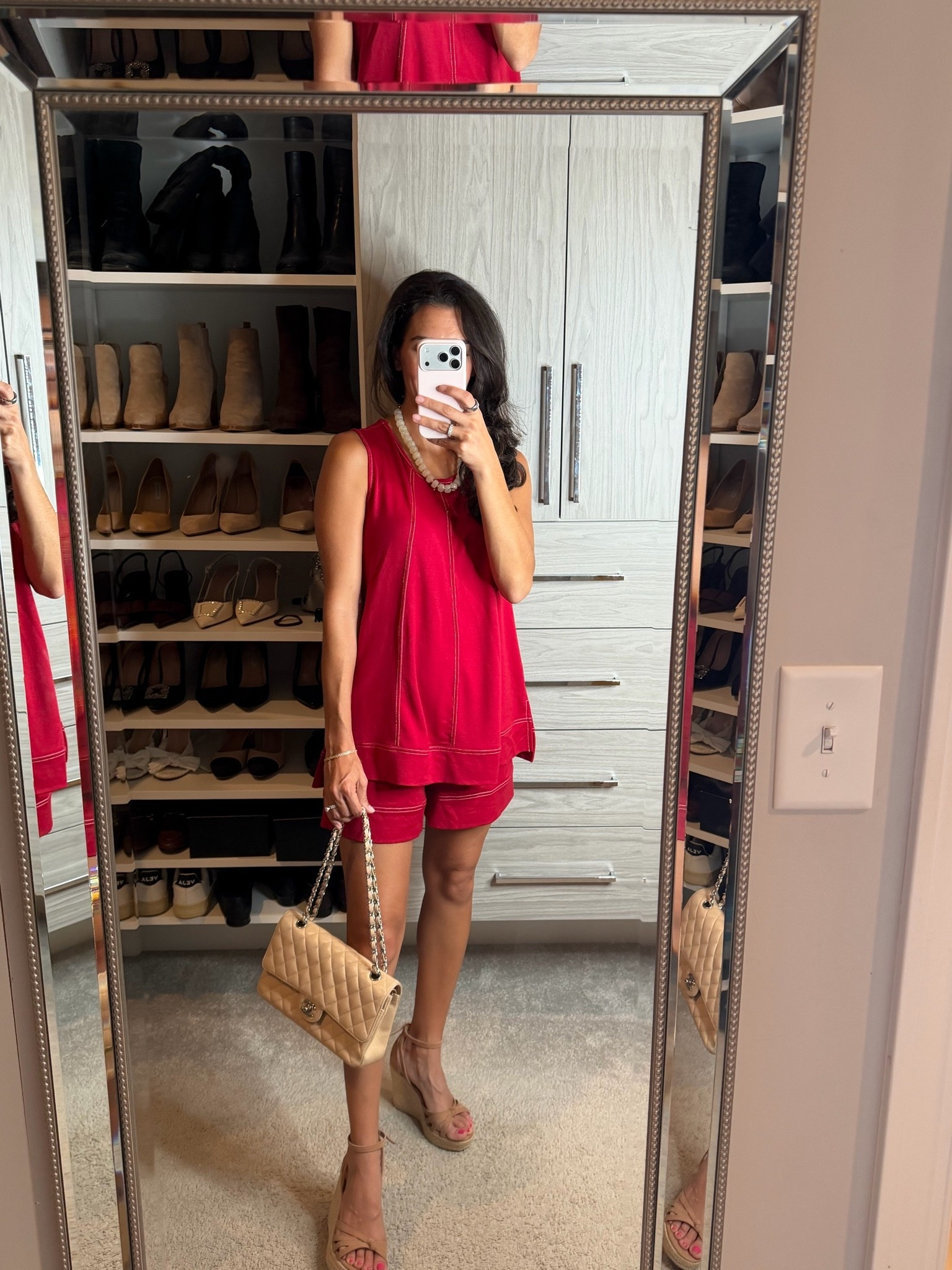 Matching set from Amazon 

Perfect for working from home and an easy but cute mom outfit on the weekends 

wearing size small