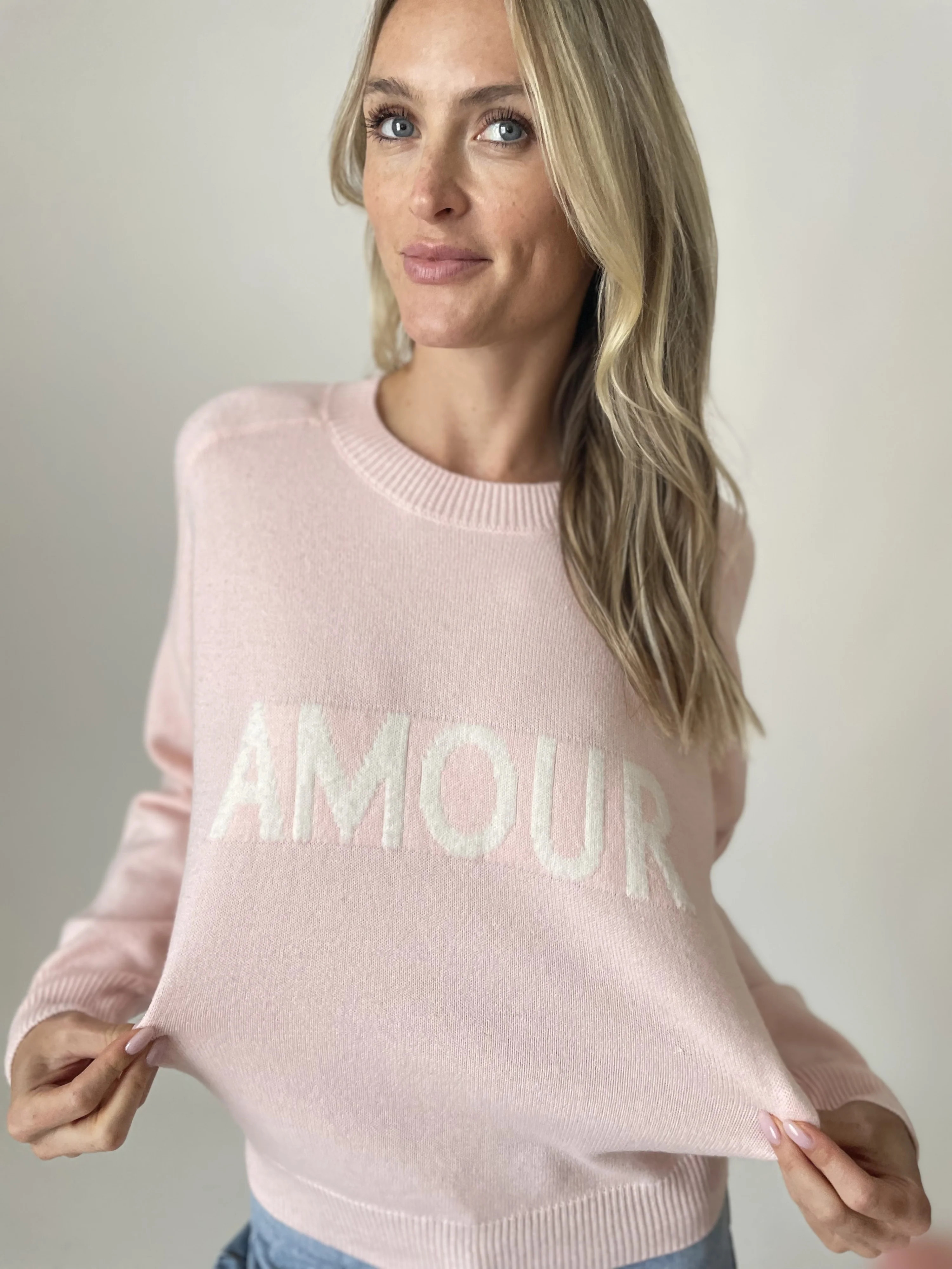 amour sweater [pink] | Six Fifty Clothing
