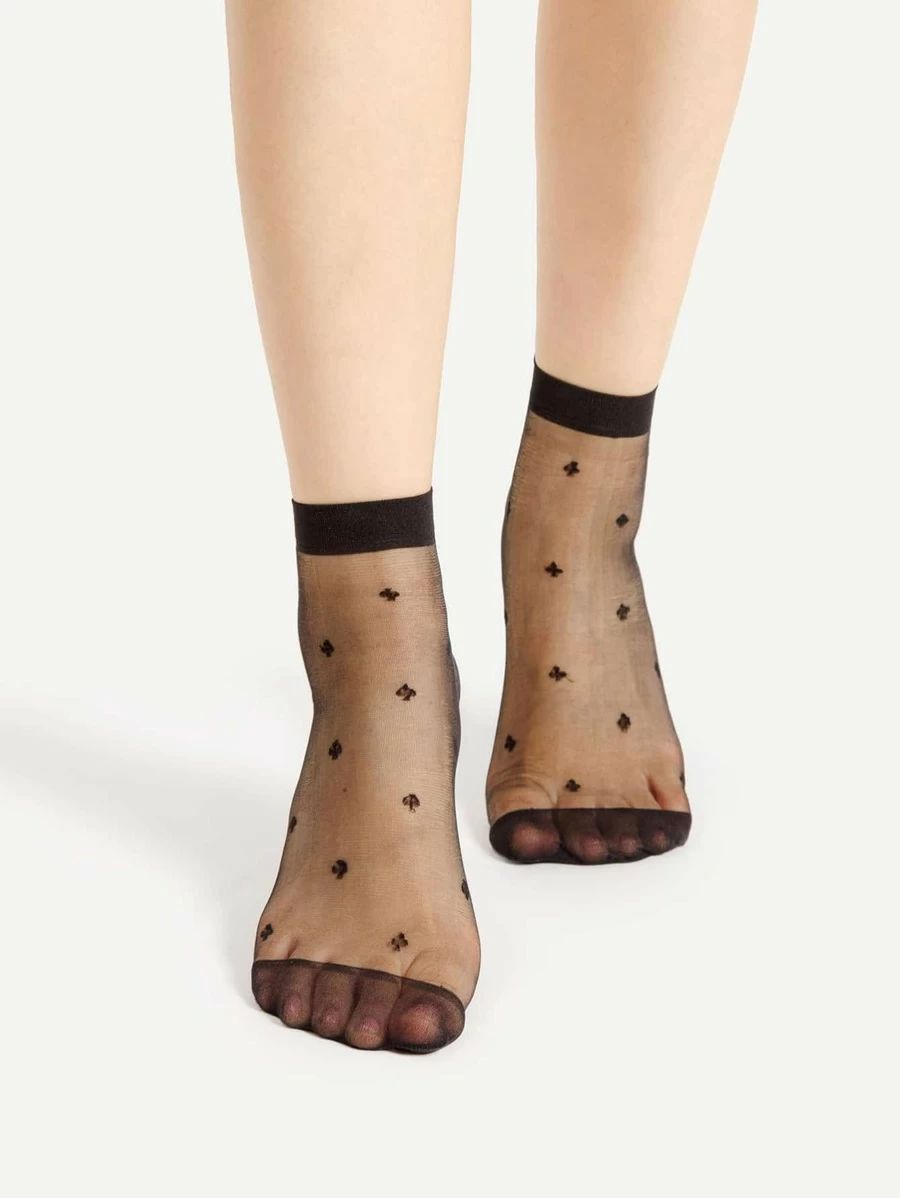 Sheer Mesh Ankle Socks 2pairs | SHEIN