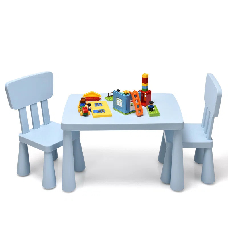 Nila Kids 3 Piece Play Or Activity Table and Chair Set | Wayfair North America