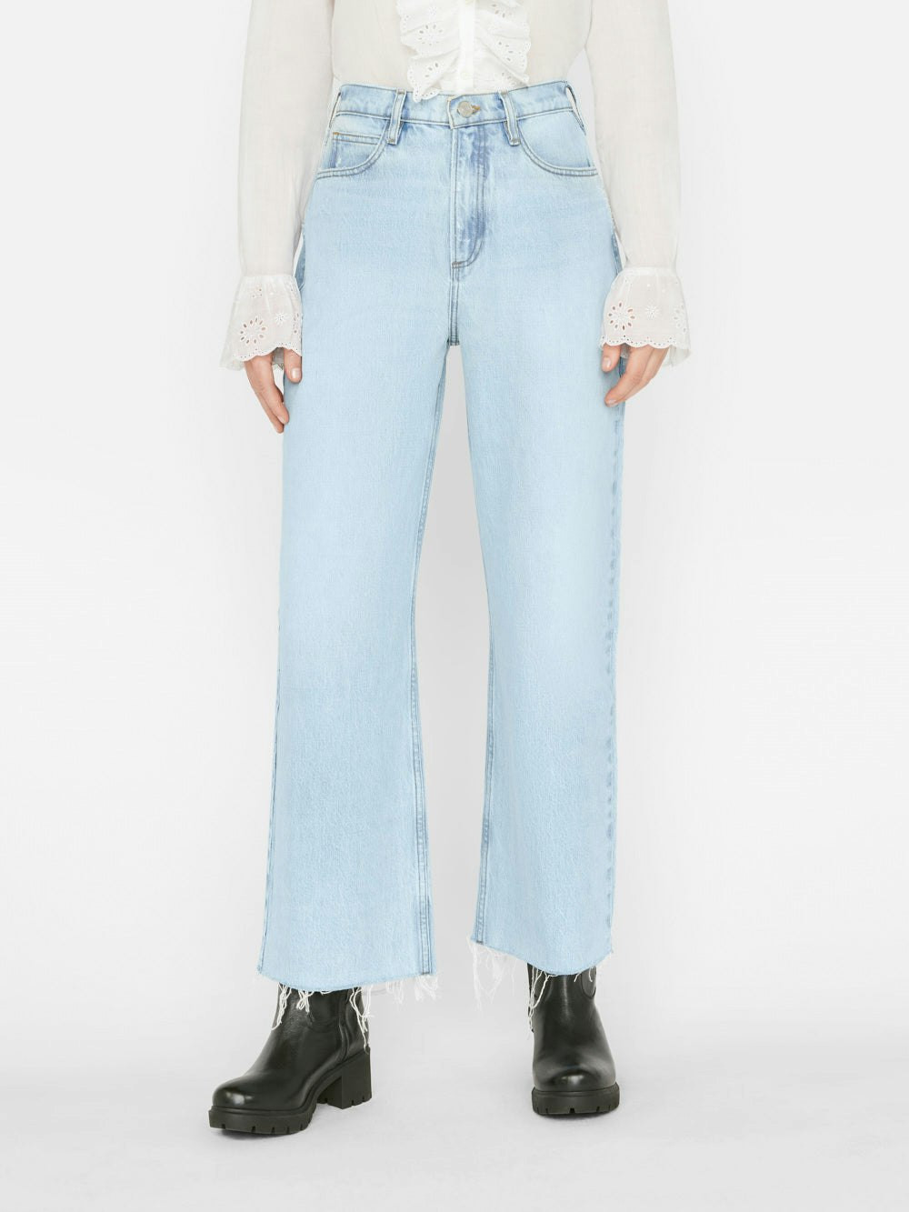 Le High 'N' Tight Wide Crop -- Legacy Chew | Frame Denim