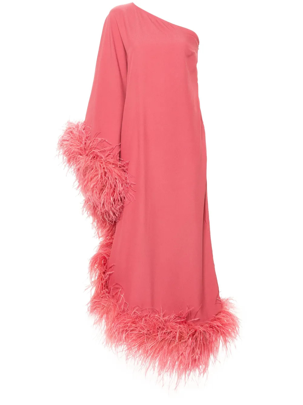 Taller Marmo Ubud feather-trim Dress | Pink | FARFETCH | Farfetch Global